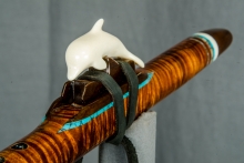Koa Native American Flute, Minor, High E-5, #J17K (8)